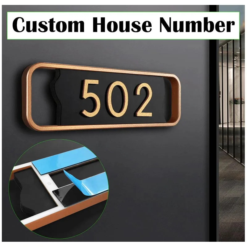 Özelleştirmek Ev Numaraları Akrilik Yapışkanlı Kapı Numarası Etiket Adres Özel Tabela Kapı Plak Harfler Dış Sokak İşaretleri