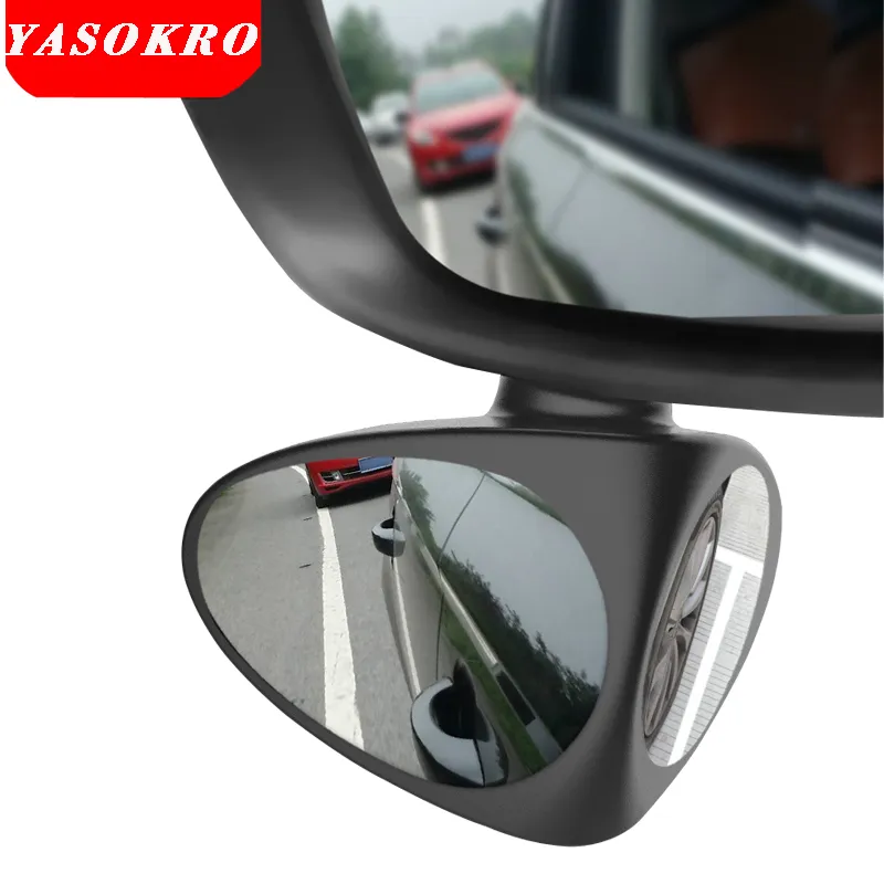 2 in 1 Araba Dışbükey ayna ve Kör Nokta Ayna Geniş açılı ayna 360 Rotasyon Ayarlanabilir Dikiz Aynası Görünüm ön tekerlek