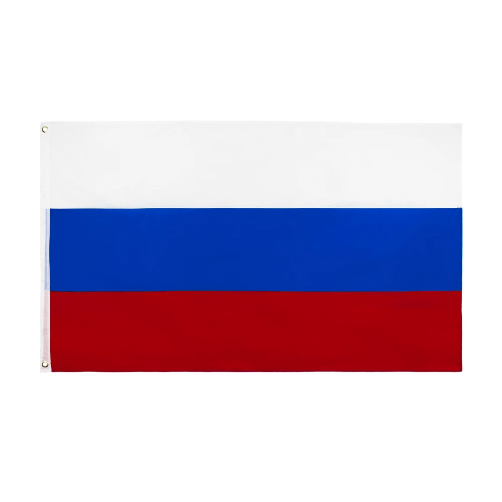 3x5FT Rusya Beyaz Mavi Kırmızı Ru Bayrağı