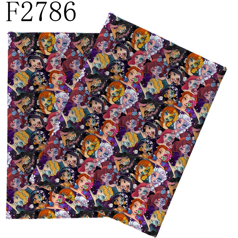 45 * 145cm karikatür baskı polyester pamuklu kumaş patchwork Dikiş Elbise Kumaş Yapımı F2786