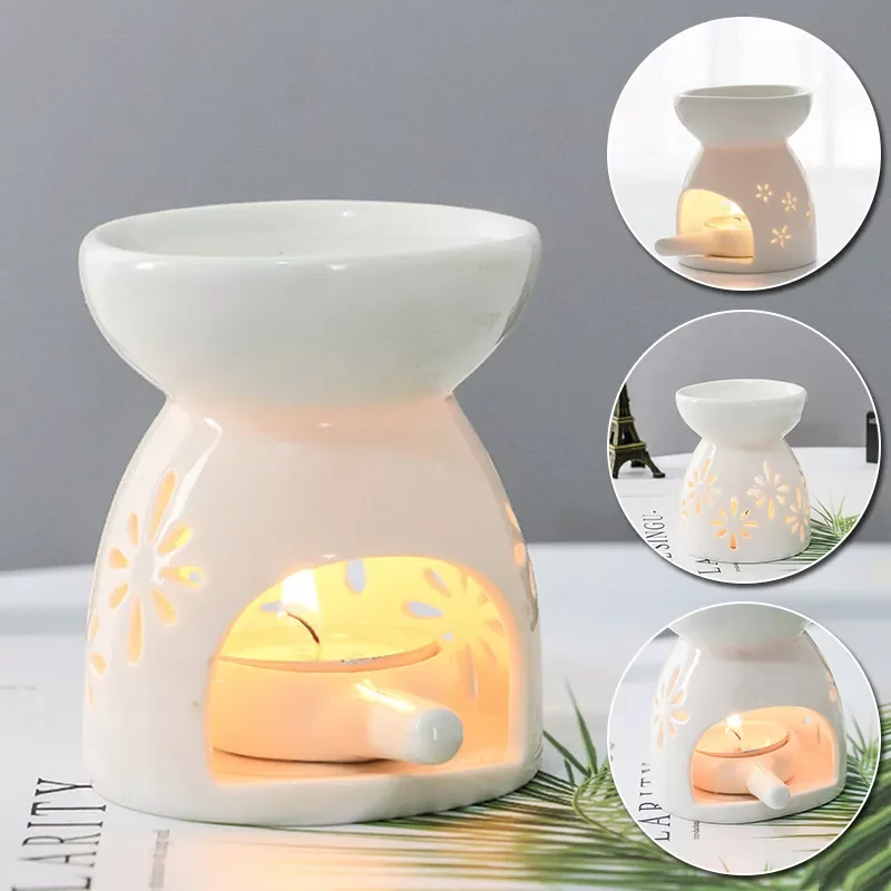 Yeni Seramik Mumluk Yağ Tütsü Brülör Uçucu aromaterapi yağ yakıcı Lambaları Porselen Ev Oturma Odası Dekorasyon