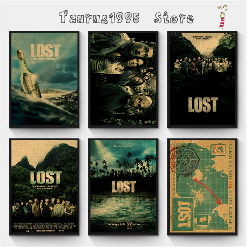 Yeni Amerikan TV Serisi Kayıp Günlükler Dekoratif Boyama / Duvar Dekor / Bar Poster / Kraft Kağıt / Retro Poster