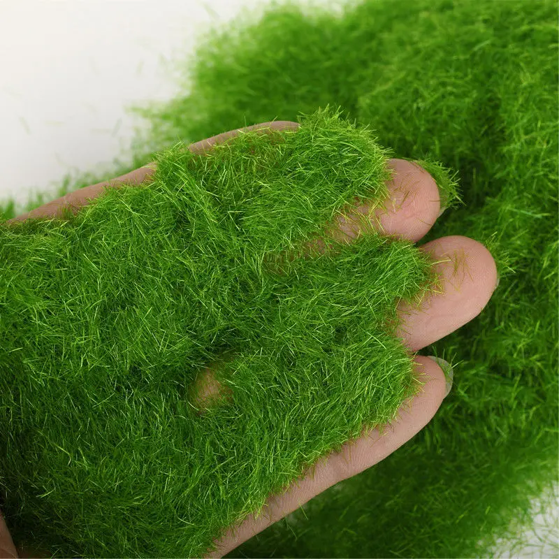 30g mikro peyzaj simülasyon yosun naylon yeşil çim tozu döşeli bonsai çim taş peyzaj sahte çim DIY dekorasyon