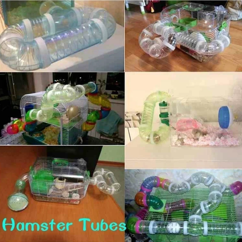 U tipi Plastik Boru Hattı Tüpleri Eğitim Oyun Bağlı Harici Tünelleri Oyuncaklar Küçük Hayvanlar Hamster Kafesleri Ürün Malzemeleri