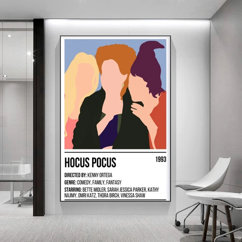 Modern Hokus Pokus Film Tuval Resimleri Film Afişleri ve Baskılar duvar Sanatı Resimleri ıçin Oturma Odası Ev Dekorasyon Cuadros