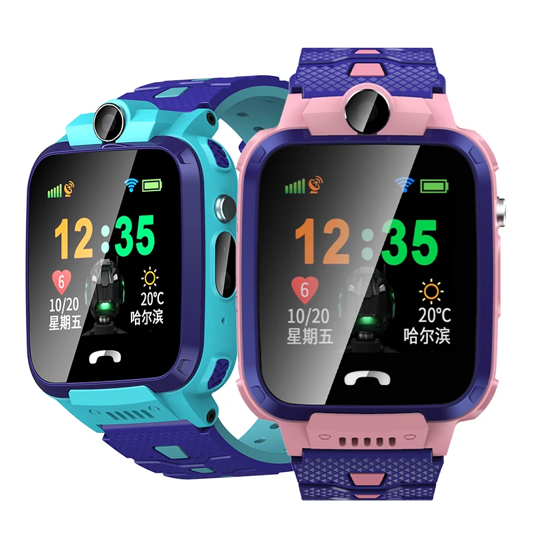 V95 akılı çocuk saati İle GPS SIM telefon İzle Bir Anahtar SOS IP68 Su Geçirmez Smartwatch Çocuklar Hediye WİFİ Video Çağrı Aydınlatma