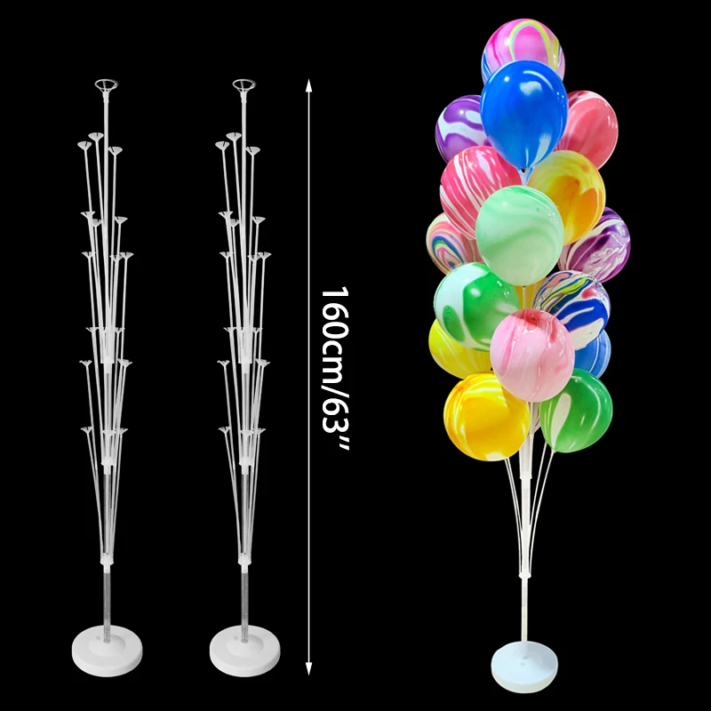 19 Tüpler Balon Standı Balon Tutucu Sütun Konfeti helyum balonları Bebek Duş Doğum Günü Partisi Düğün Dekorasyon Malzemeleri