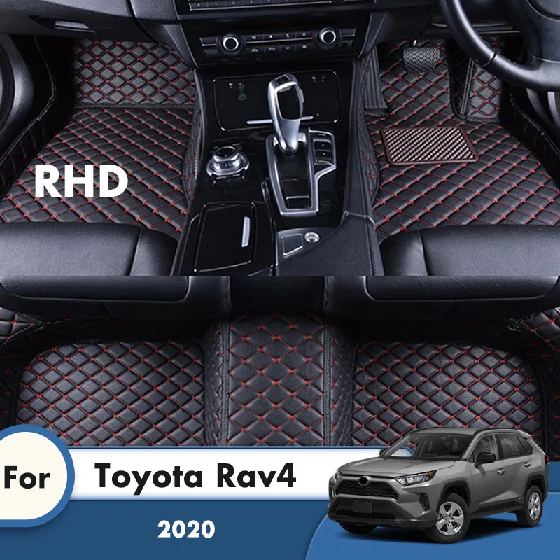 RHD Araba Paspaslar Kilim Toyota Rav4 2022 2021 2020 Halı Ayak Pedleri Özel Oto Styling Aksesuarları İç Floorliner