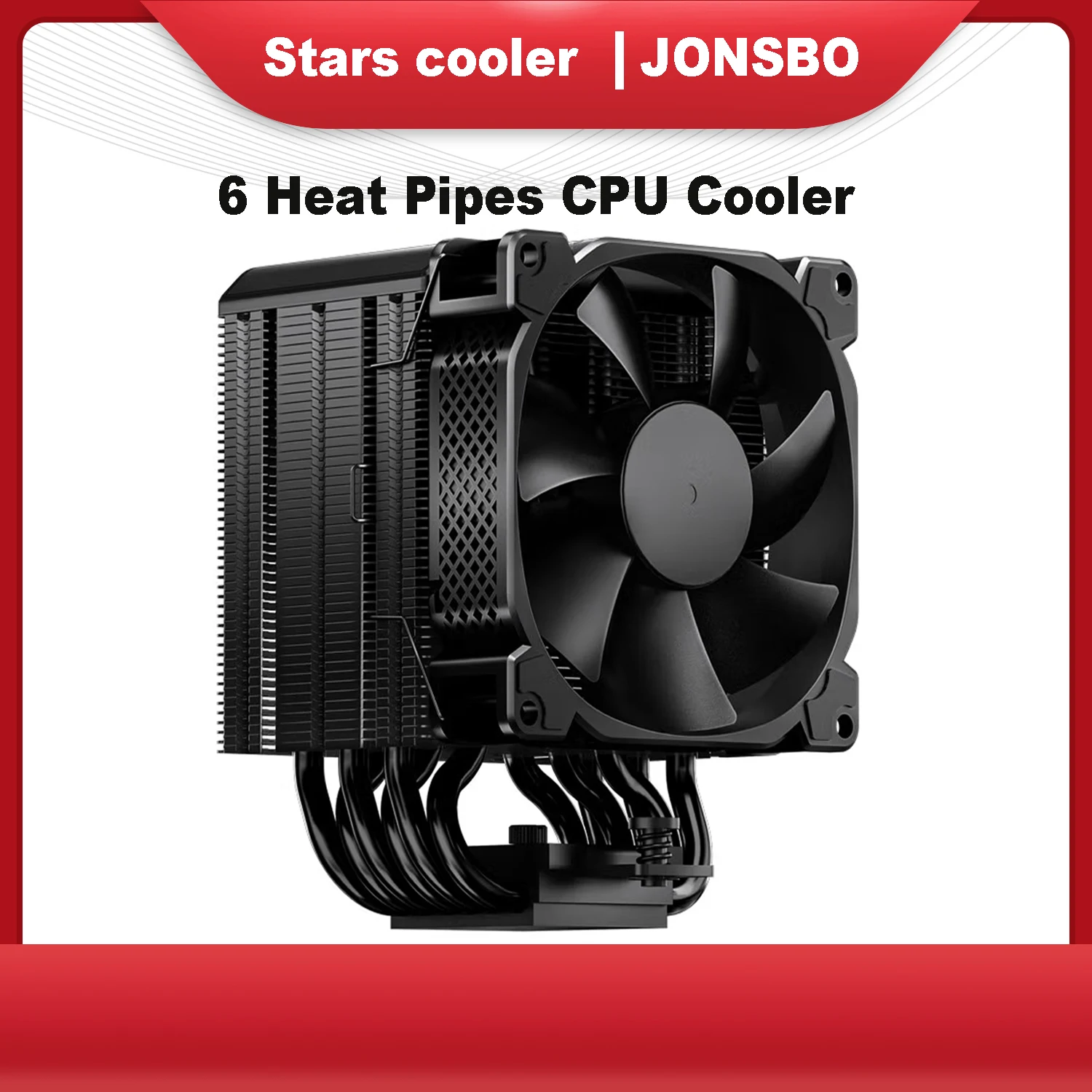 JONSBO HX6210 siyah / Beyaz 6 ısı boruları cpu soğutucu 90mm PWM Intel LGA115x 1700 1200 2011 2066 AM4 Fan kulesi hava soğutucu