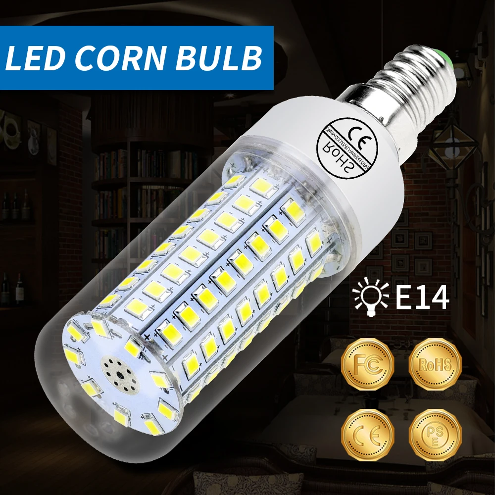 E27 LED ampul mısır ışık 5W 10W 15W 20W E14 LED lamba SMD 2835 ev için LED avize Dekorasyon Soğuk sıcak Beyaz Aydınlatma Lampad