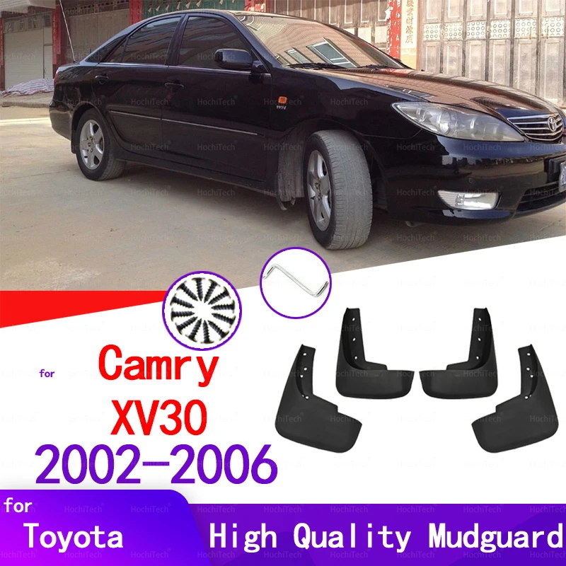 Çamurluklar Toyota Camry için XV30 XV 30 2002 2003 2004 2005 2006 Çamurluk Ön Arka Çamur Flaps Guard Sıçrama Araba Aksesuarları