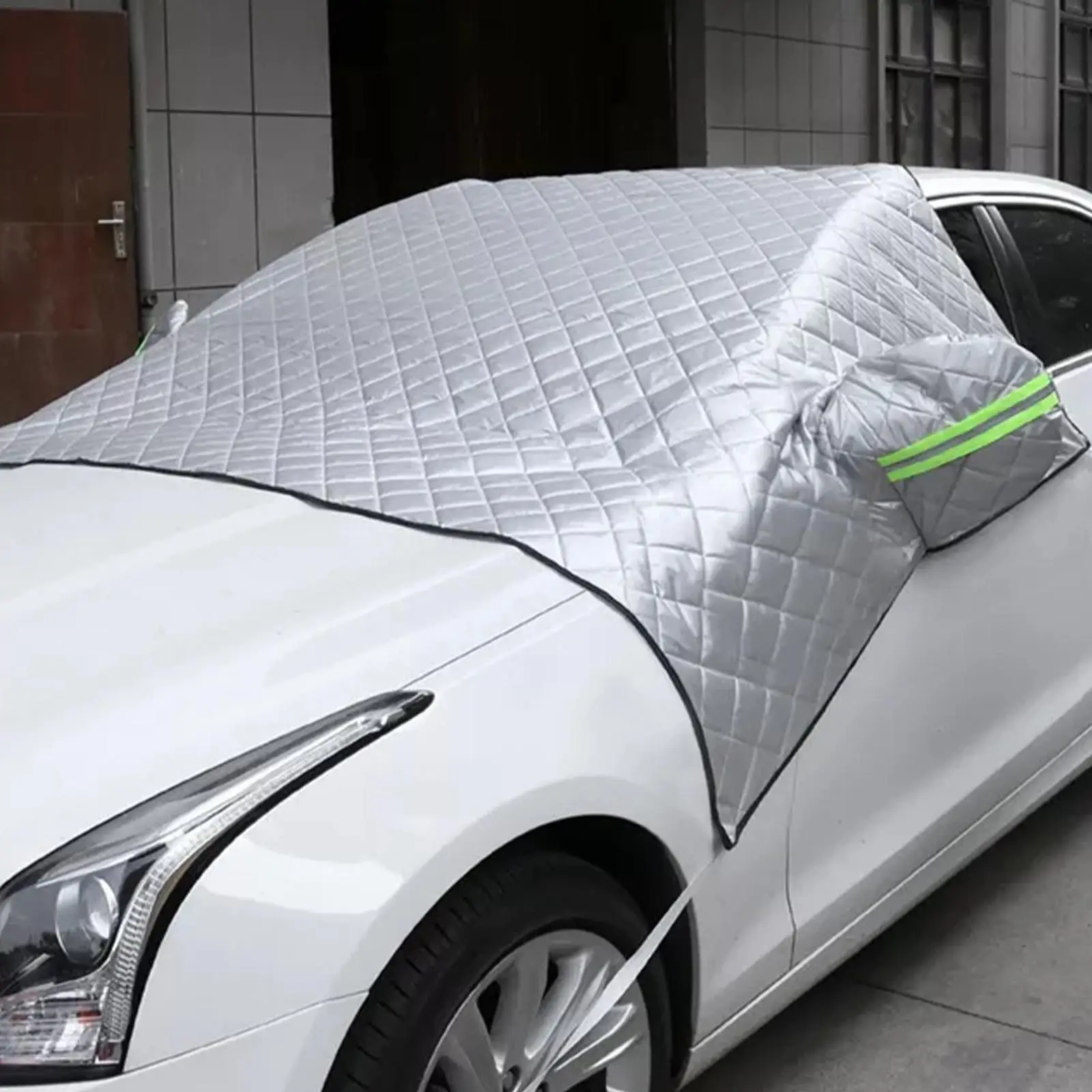 Çizilmeye dayanıklı büyük boy ısı koruma kalınlaşmak araba ön cam kapak araç ön camı kapak için araba W4U3