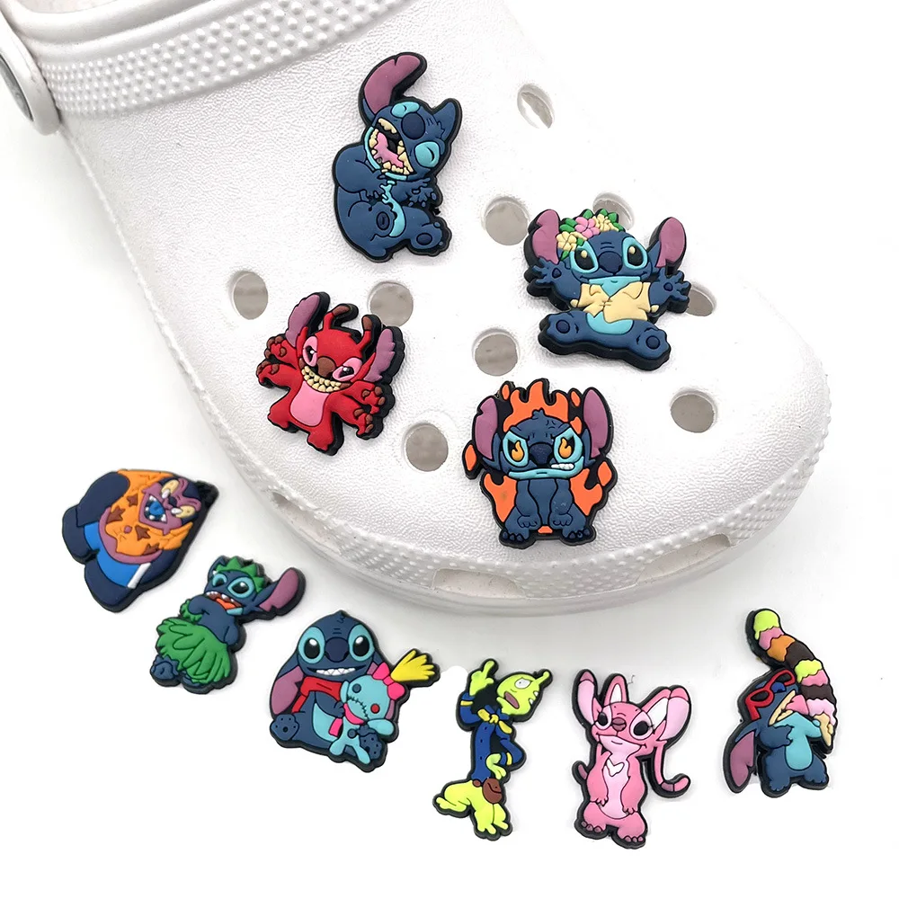 1 ADET PVC Sevimli Karikatür Disney Dikiş Ayakkabı Takılar DIY Komik Ayakkabı Aksesuarları Fit Croc Takunya Süslemeleri Toka Unisex Hediyeler Jıbz