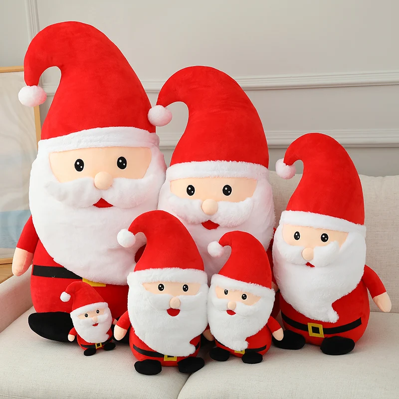 Kawaii Noel Baba peluş oyuncak Dolması Yumuşak Hayvan Karikatür Geyik Yastık oyuncak bebekler Çocuklar Kızlar için noel hediyesi Ev Dekor