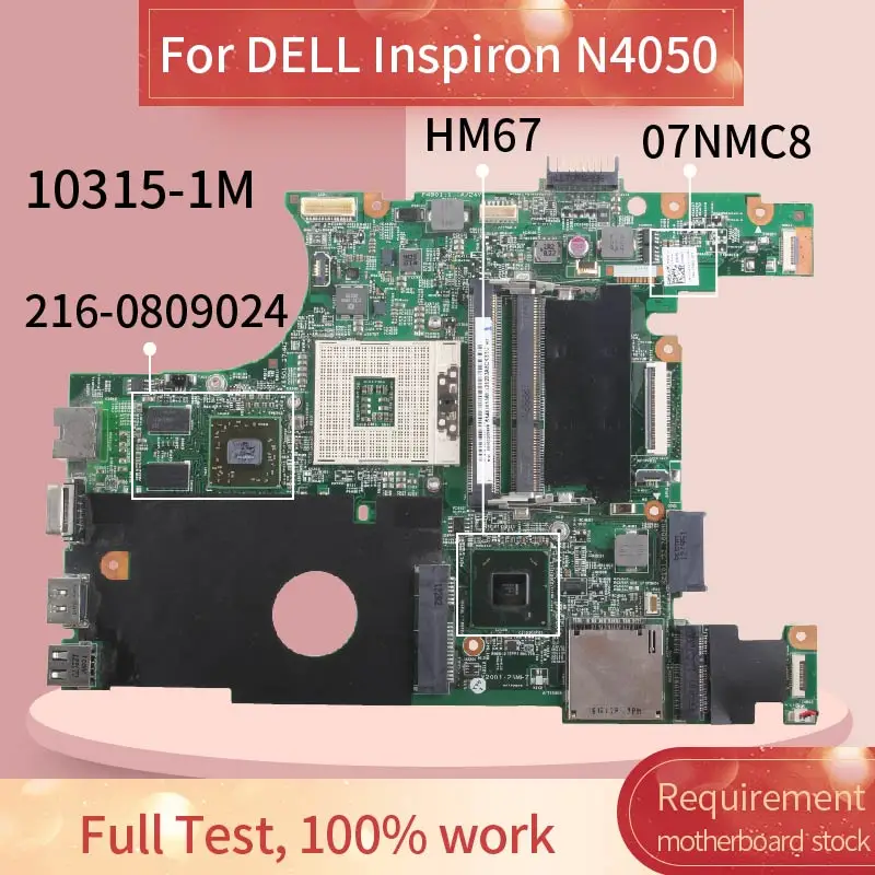 CN-07NMC8 07NMC8 Laptop anakart DELL Inspiron 15R N4050 Vostro 1450 HD6470M Dizüstü Anakart 10315-1M 48.4IU15. 01M