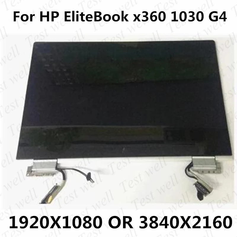 Orijinal 13.3 inç FHD UHD Hp Elitebook X360 1030 g4 LCD LED dokunmatik ekran digitizer Değiştirme Komple Meclisi İle Menteşeler