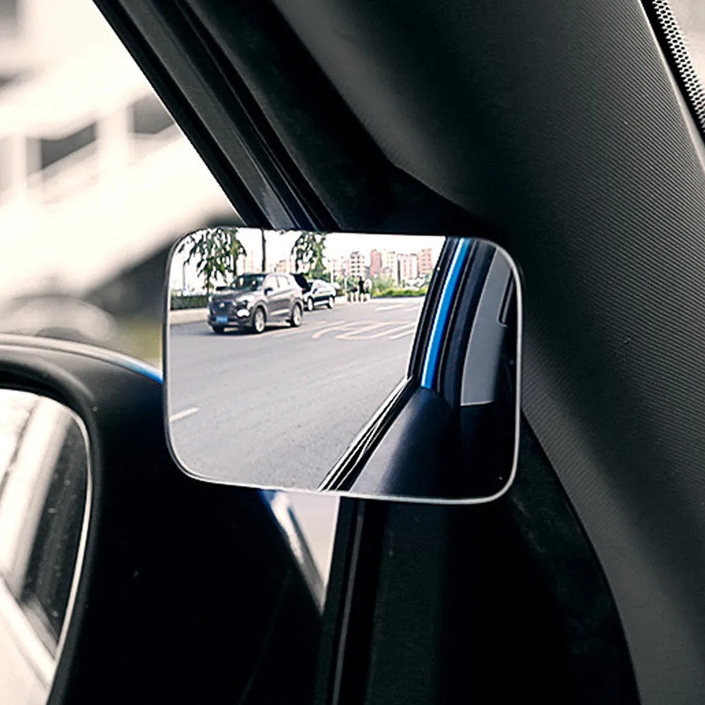 1 Adet Araba Ayna HD Dışbükey Kör Nokta Ayna 360 Derece Geniş Açı Ayarlanabilir Araba Dikiz Park Çerçevesiz Ayna 3. 15x2. 16 inç