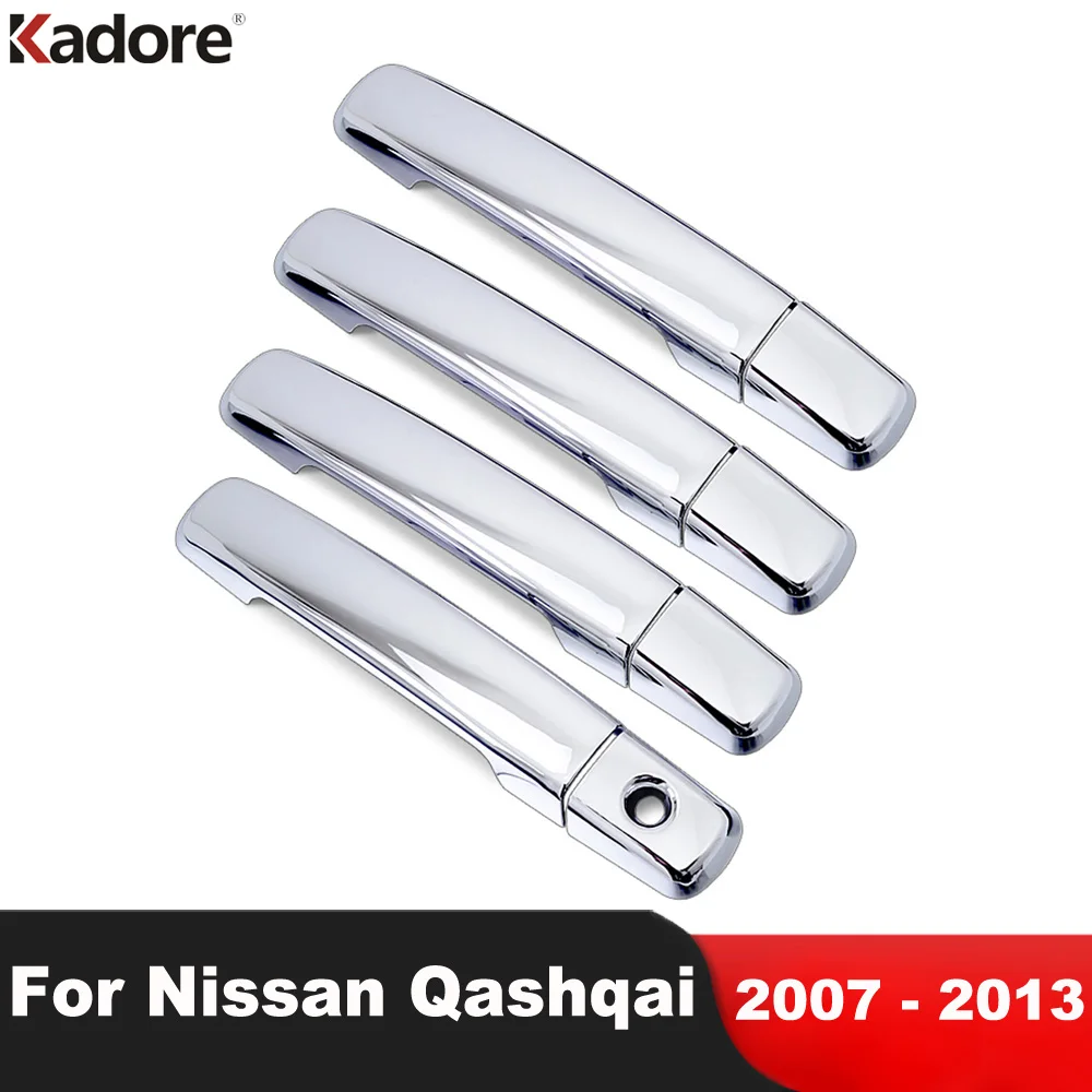 Nissan Qashqai 2007 için 2008 2009 2010 2011 2012 2013 ABS Krom Kapı Kolu Trim Oto Dış Aksesuarları Styling