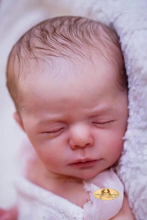 Yeni Bebe Kiti Luıse 20 İnç Yeniden Doğmuş Bebek Boş Kiti Vinil Boyasız Bitmemiş Uyku Kalıpları DIY Boş Yeniden Doğmuş Bebek Kiti