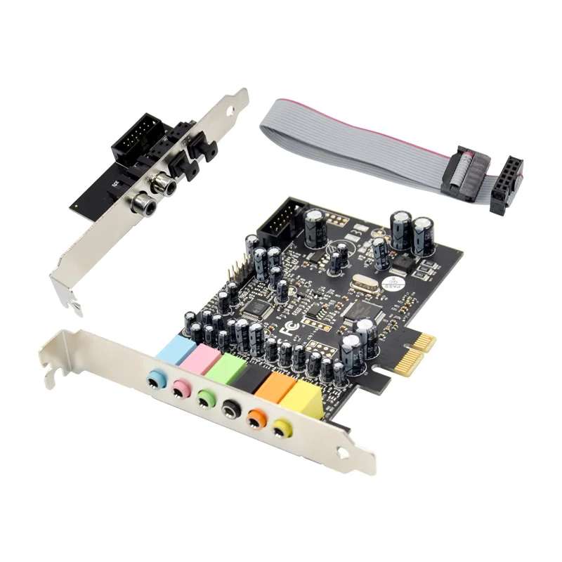 PCIe 7.1 Kanal Ses Kartı CM8828 + CM9882A SPDIF Braketi ile PCIe 7.1 CH Analog Dijital Stereo Ses Kartı