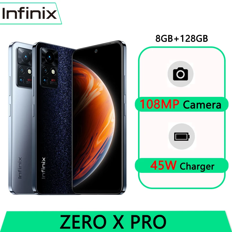 Stokta Infinix sıfır X PRO 8GB 128GB Smartphone 108MP Kamera 6.67