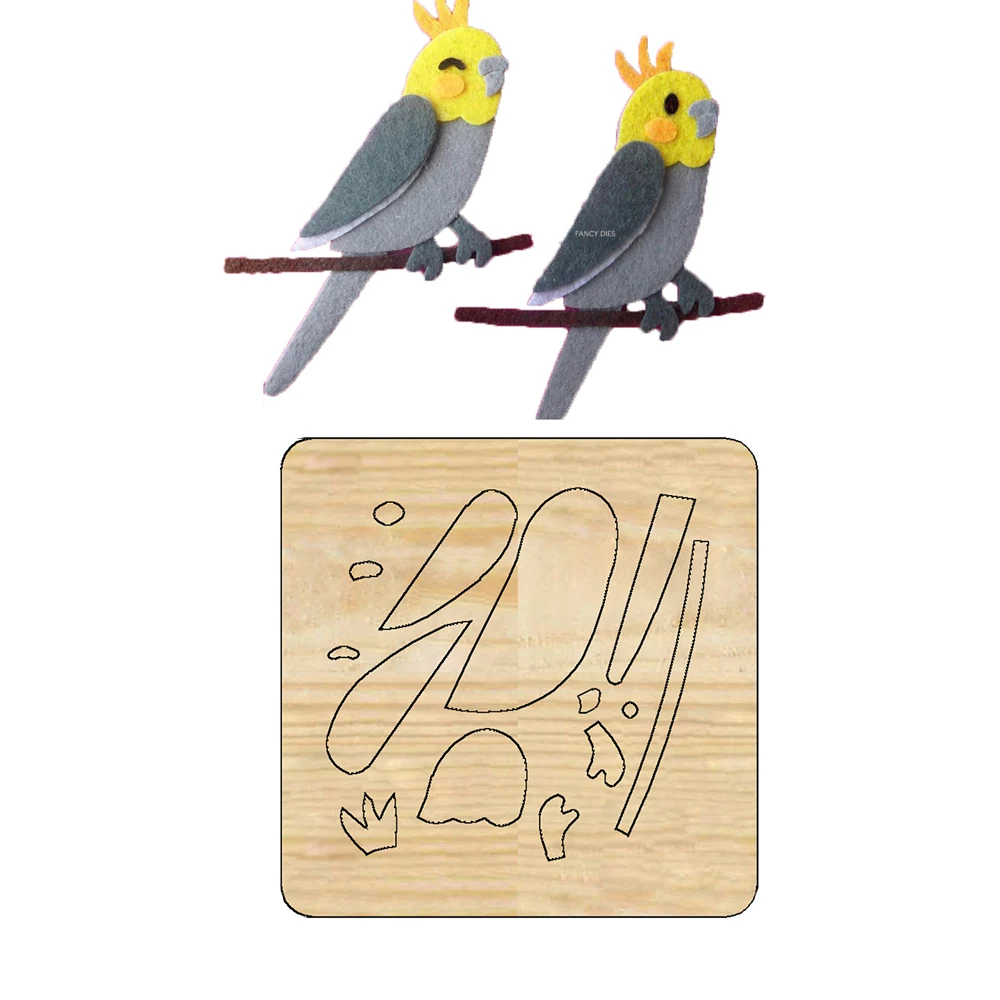 Kuş Hayvan Dekorasyon Ölür Ahşap Kesme Noel DIY Bıçak Kalıp için Uygun Büyük kalıp kesme makinası