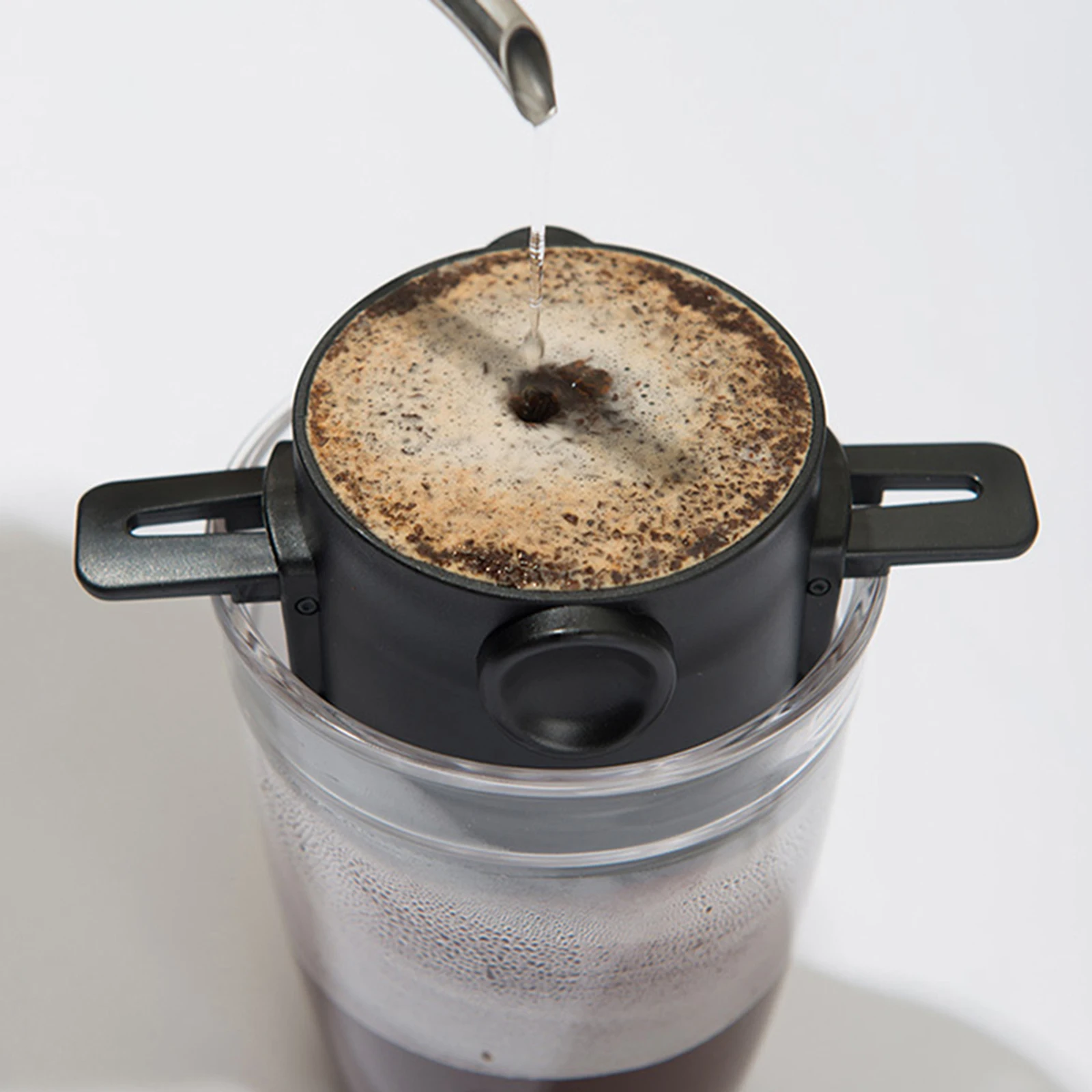 1/2 adet Katlanabilir Kahve Filtresi Kahve Makinesi Paslanmaz Çelik Damla Kahve Çay Tutucu Kullanımlık Kağıtsız Kahve Damlatıcı Üzerine Dökün