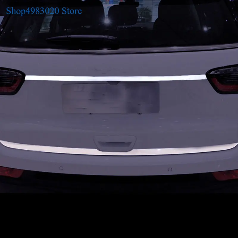 Arka Bagaj Bagaj Kapağı Arka Kapı Kapağı Kuyruk Kapısı Şerit Krom Kapak Trim Araba-Styling Aksesuar Sticker Jeep Pusula 2017 2018
