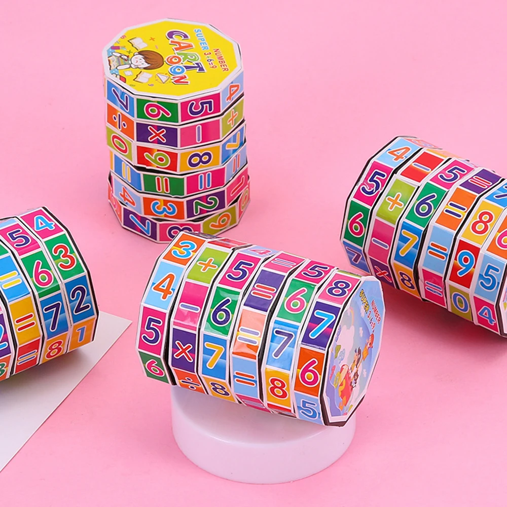 10 Adet Çocuklar eğitici oyuncak Aritmetik Sihirli Blok için Mükemmel Parti İyilik Pinata İticiler çocuklar için doğum günü hediyesi Çantası Erkek Kız İçin